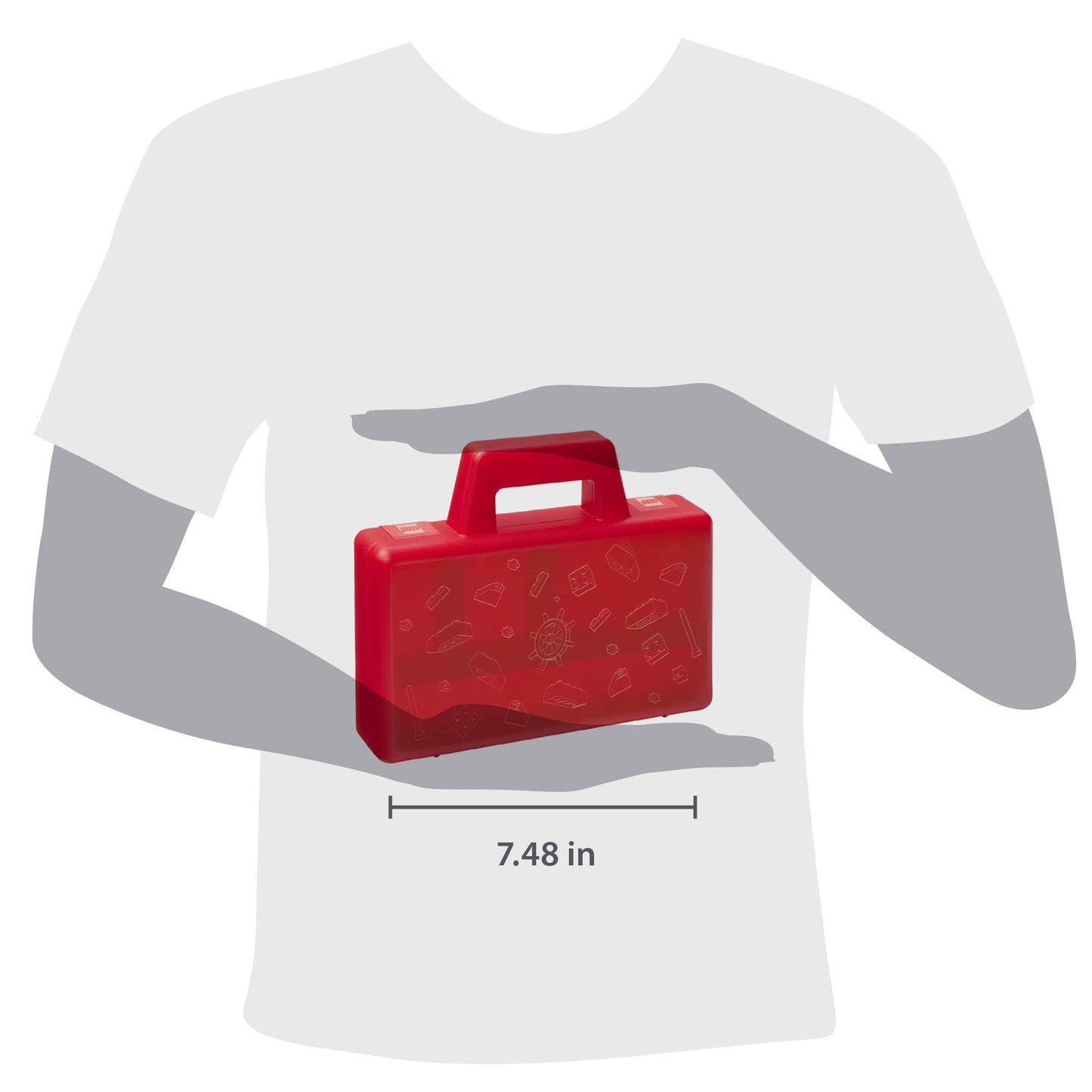 LEGO 40870001 Sorting Case to Go, Red