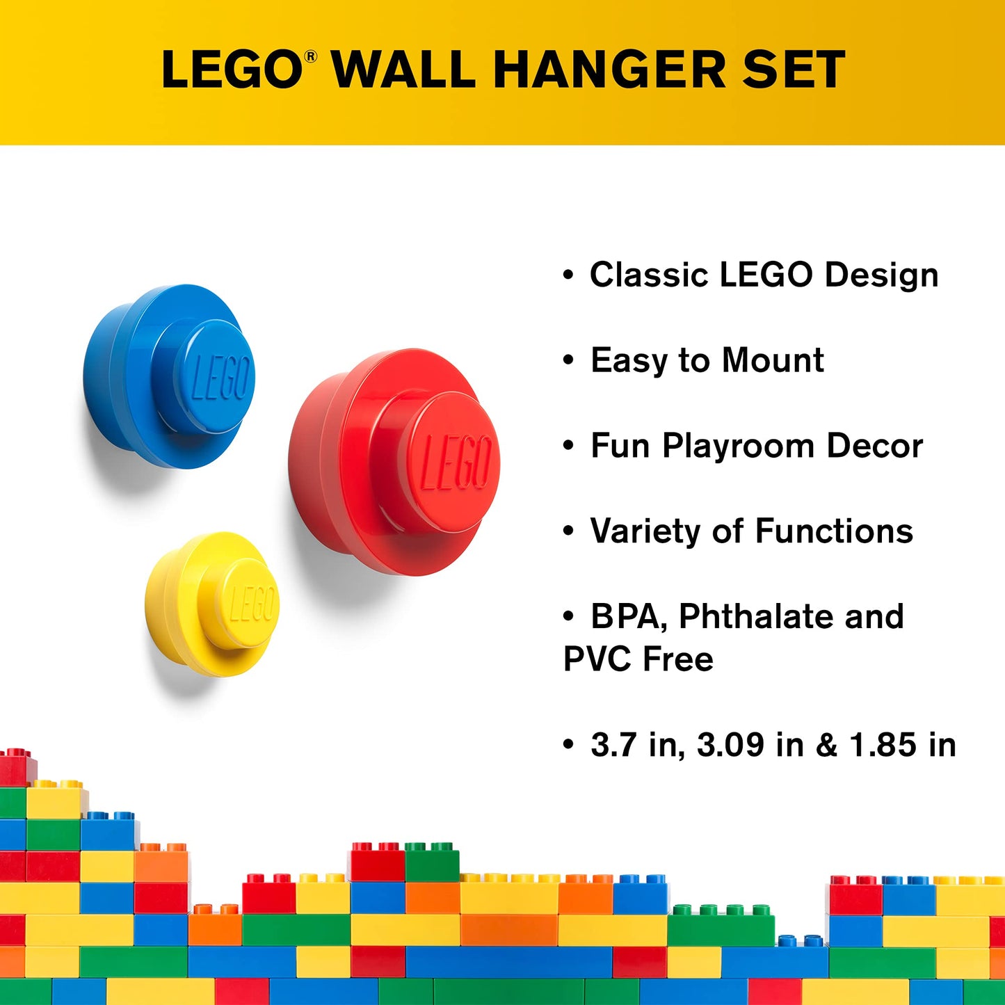 Room Copenhagen Lego Wall Hanger Set