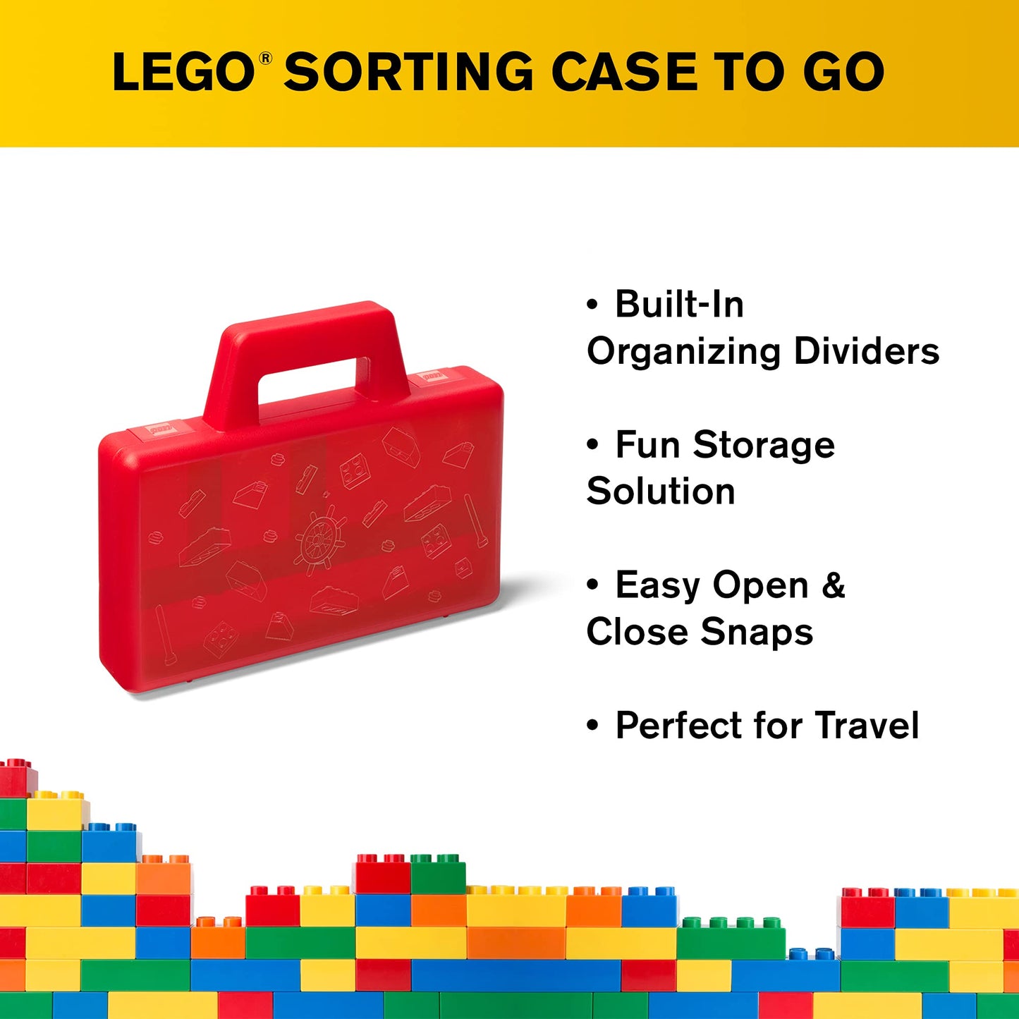 LEGO 40870001 Sorting Case to Go, Red
