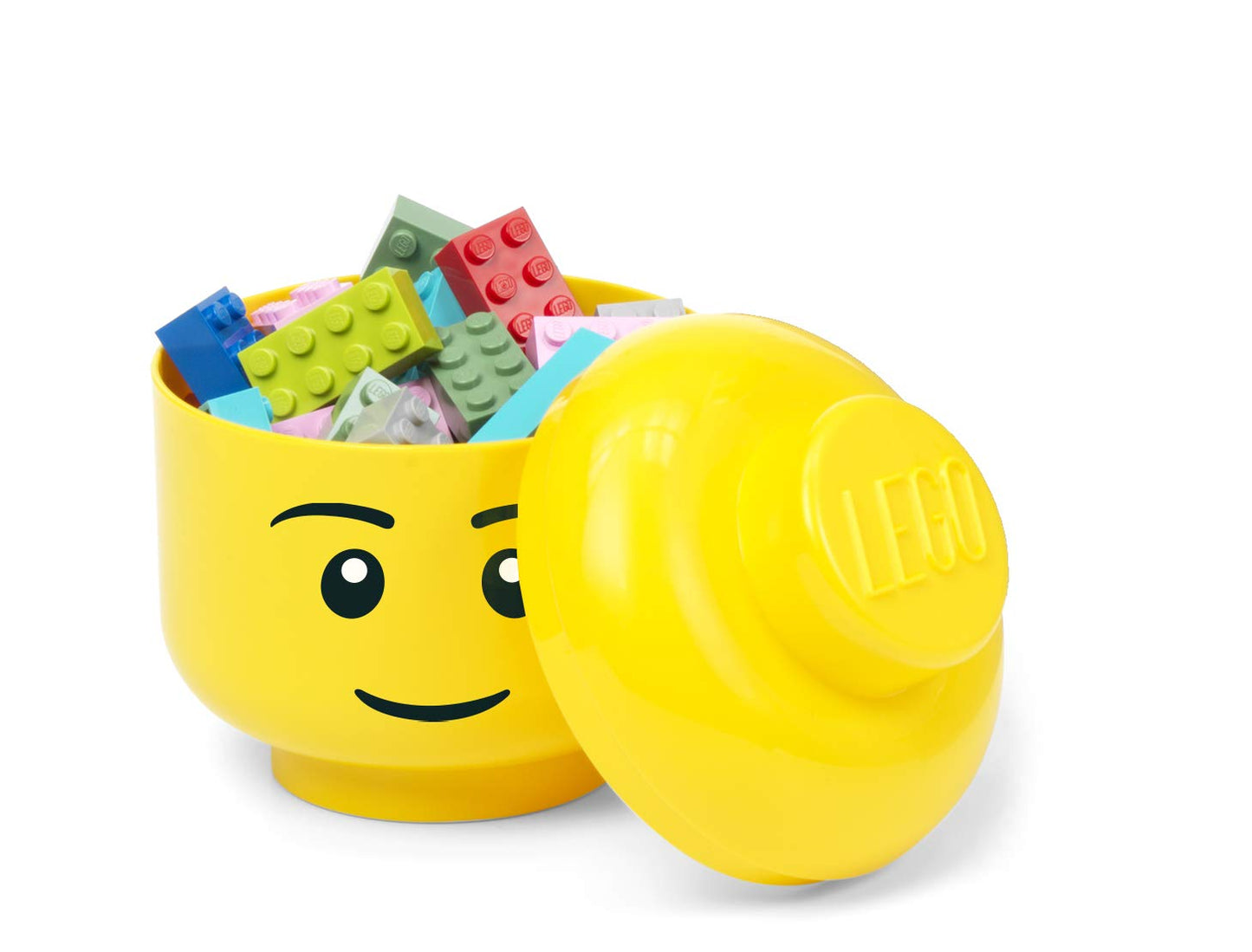 LEGO Mini 4 x 4.5 Inch Plastic Storage Head | Silly
