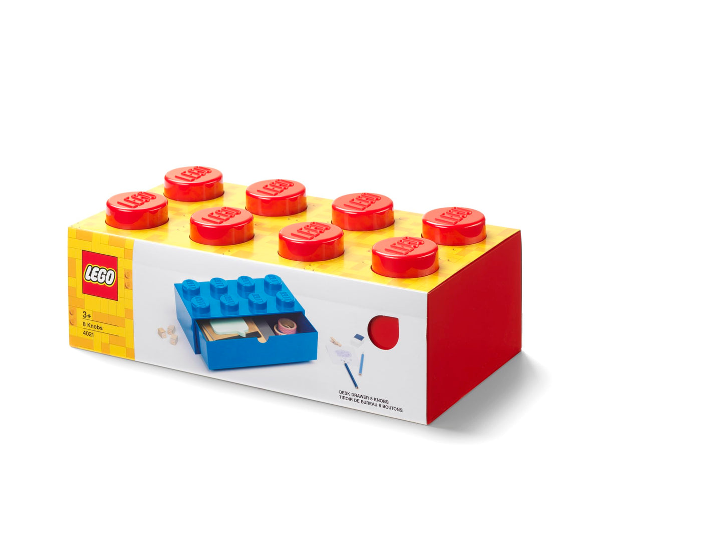 Room Copenhagen Lego Picture Frame - Stackable, Tabletop or Wall Display Photo Frame, Fits 5 x 7 in Photos, Red