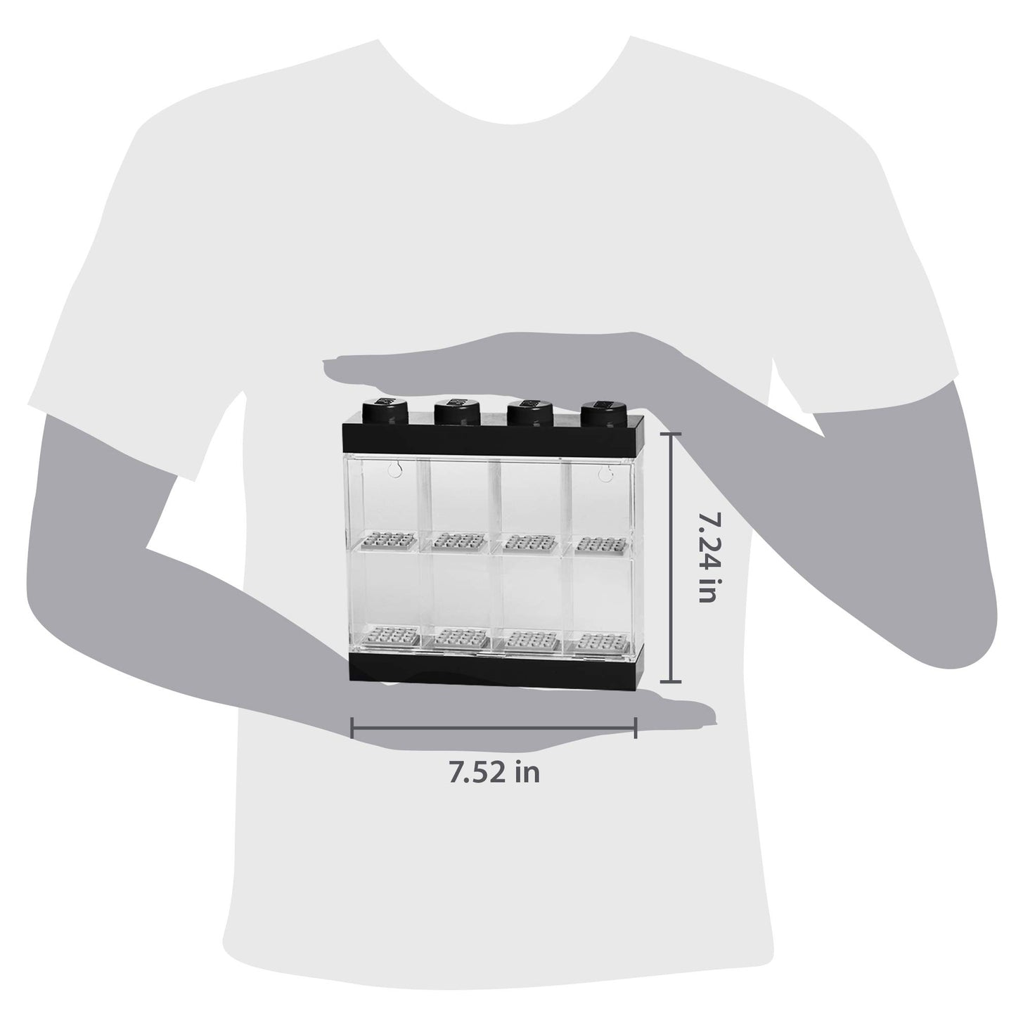 Lego Minifigure Display Case 8 Black , small - 40650603