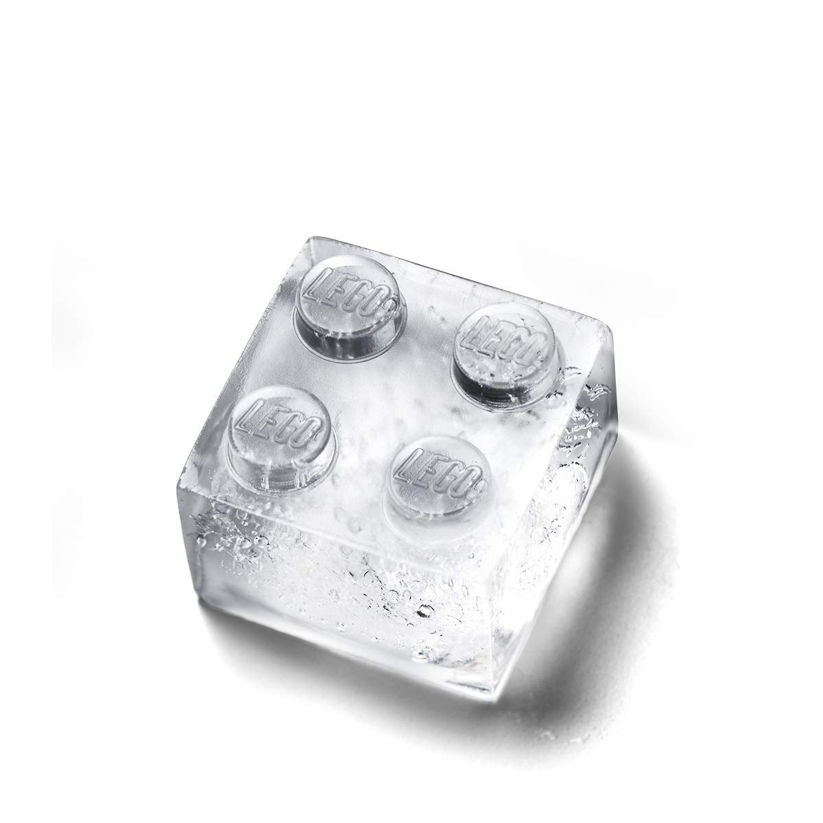 Room Copenhagen, LEGO Iconic Ice Cube Tray - Dishwasher Safe, Silicone Brick Mold - Set of 3, Blue, Pink, and Grey