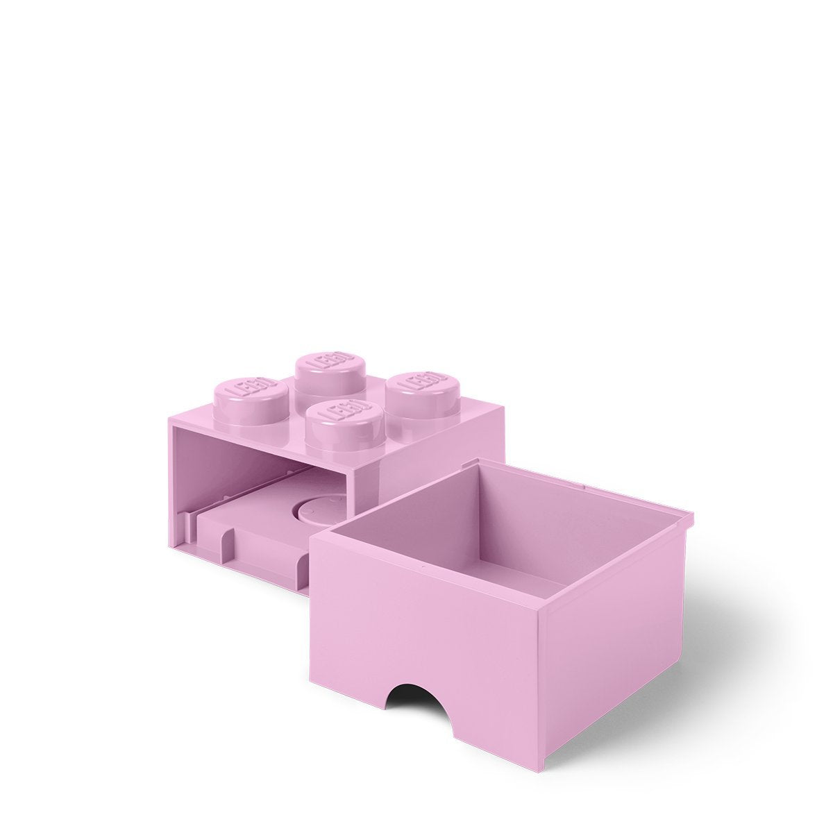 Lego Brick 4 Knobs, 1 Drawer, Stackable Storage Box