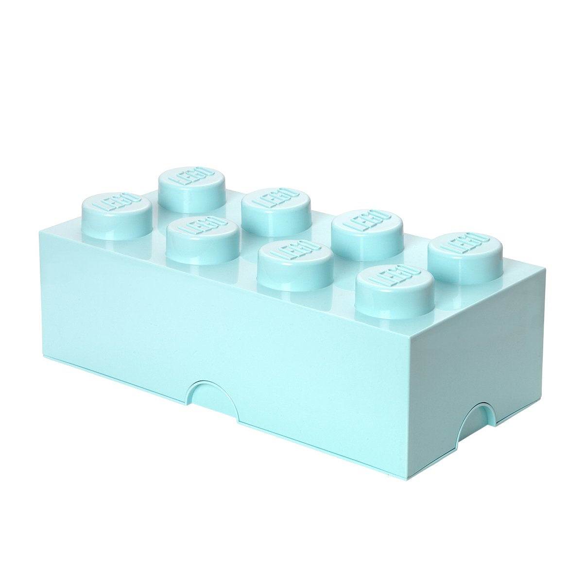 LEGO Aqua Light Blue Storage Box Brick 8 DIF