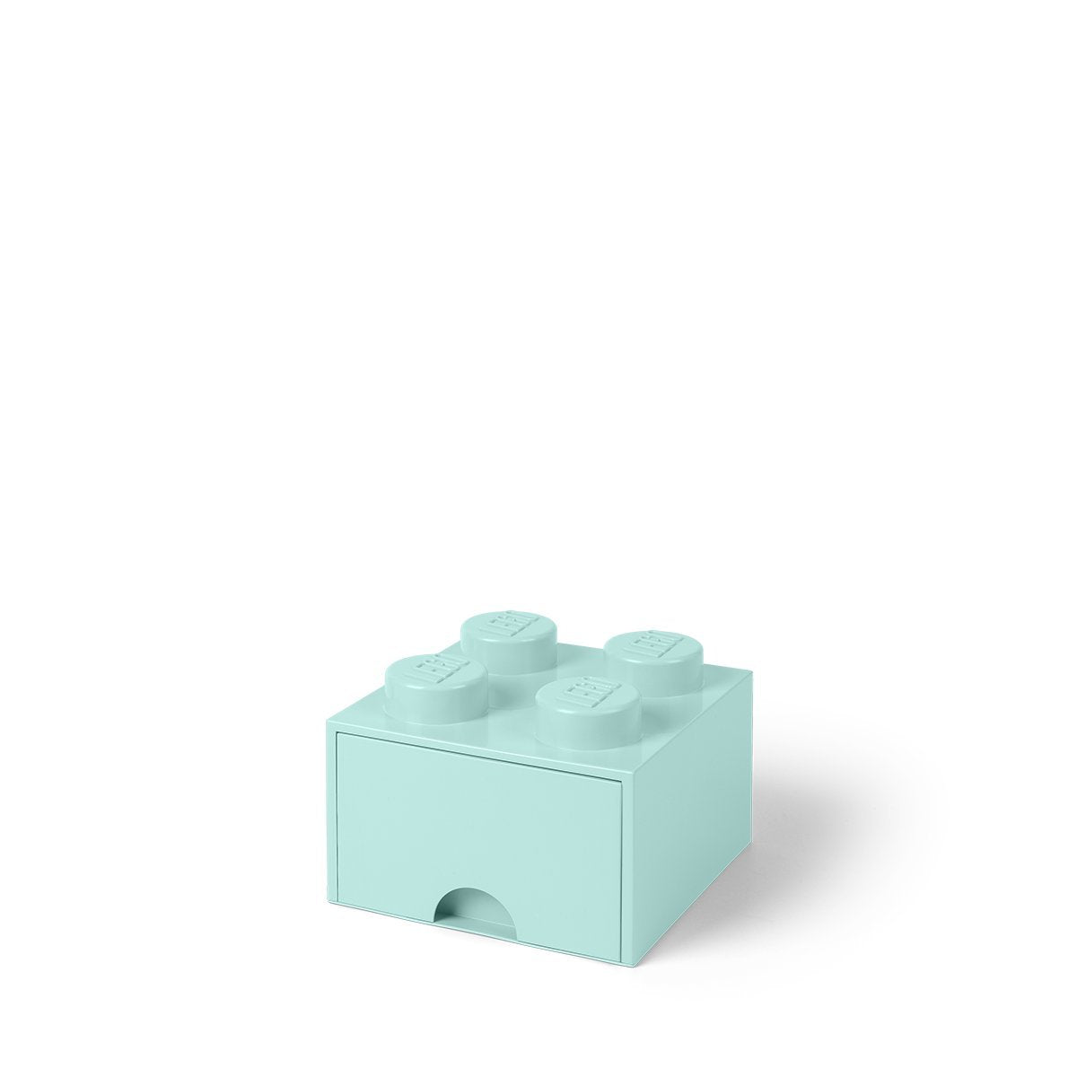Lego Brick 4 Knobs, 1 Drawer, Stackable Storage Box